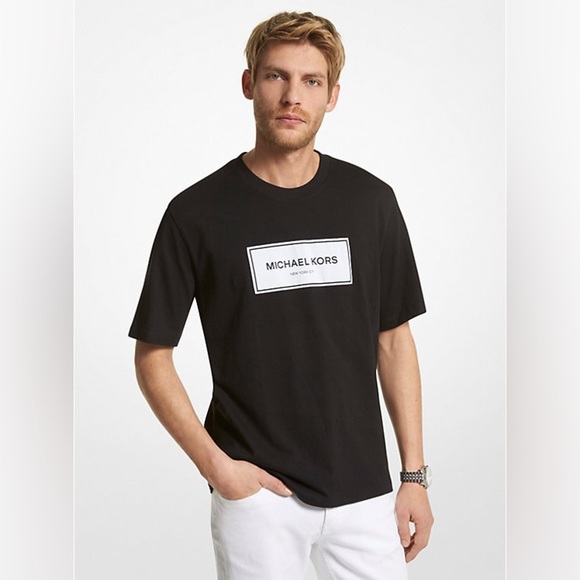 Michael Kors Logo Cotton Oversized T-Shirt - Picture 1 of 4
